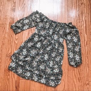 Off shoulder bohemian mini dress